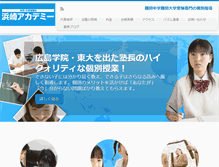 Tablet Screenshot of hamasaki-academy.com